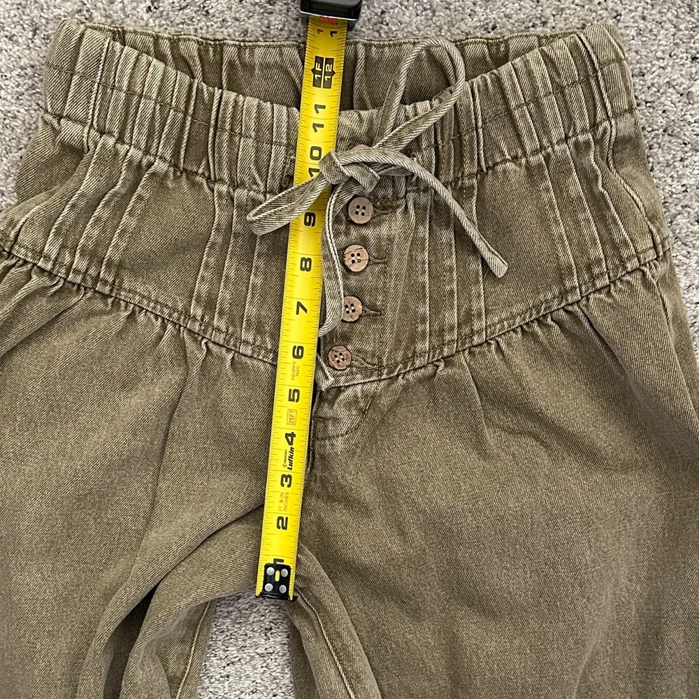 New So Me Wide-Leg Drawstring Pants ~ Olive - Picture 12 of 16